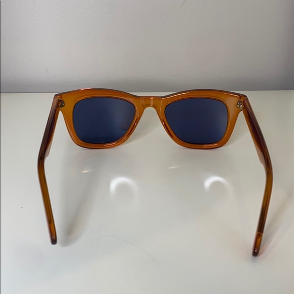 KOMONO sunglasses 🕶 New Allen Tangerine Orange Blue wayfarer - Picture 9 of 13